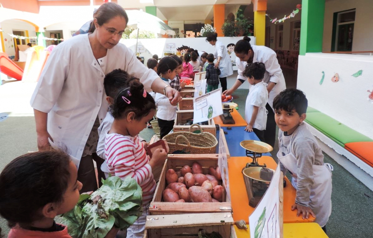 Au petit marché de la maternelle !